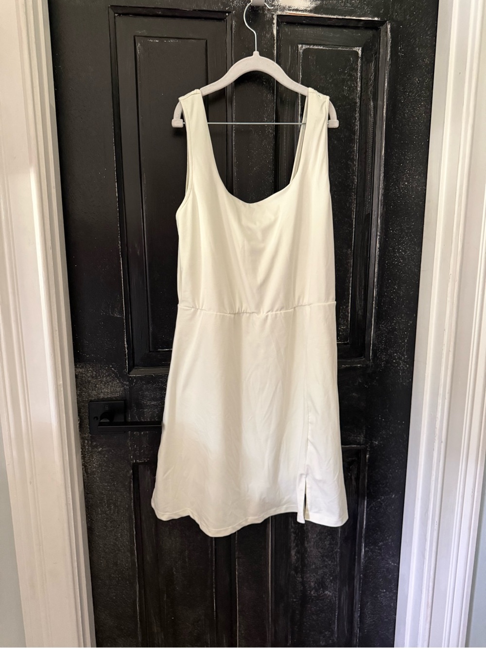 Scoop Neck Cream Mini Dress Romper